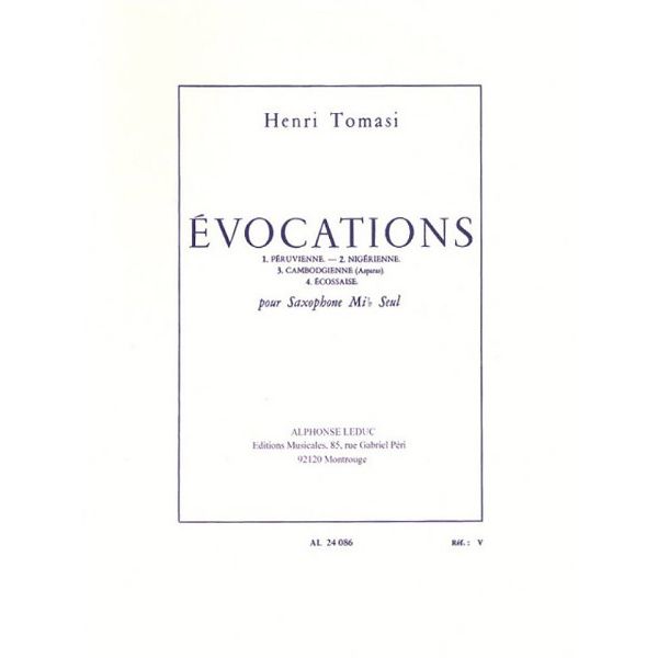 Alphonse Leduc Tomasi Évocations