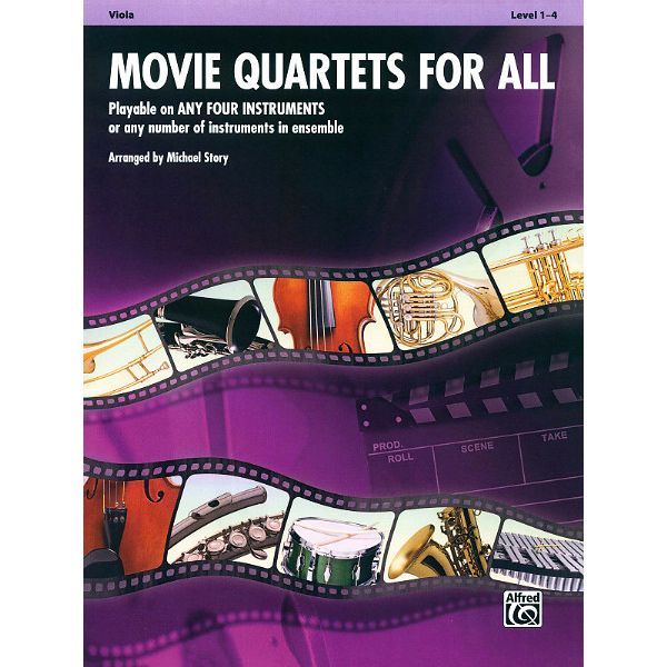 Alfred Music Publishing Movie Quartets for All Viola