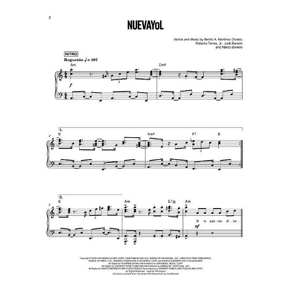 Hal Leonard Bad Bunny Debí Tirar Más Fotos