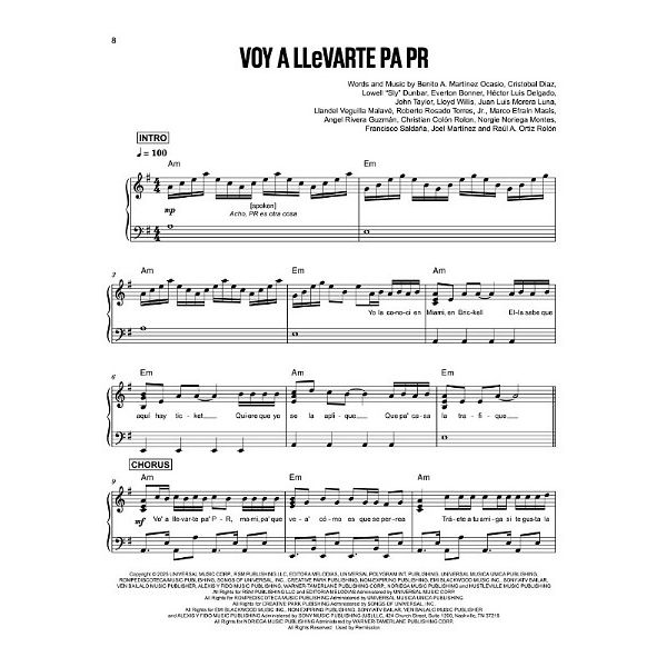 Hal Leonard Bad Bunny Debí Tirar Más Fotos