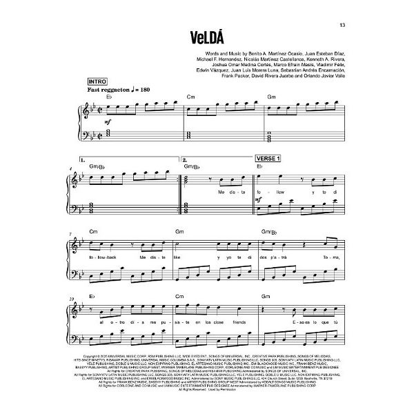 Hal Leonard Bad Bunny Debí Tirar Más Fotos