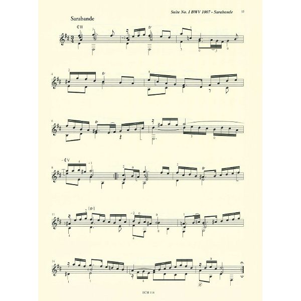 Edition Chanterelle Bach Six Cello Suites