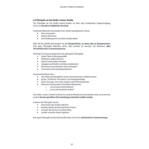 Claudio Jans Dolby Atmos Denken Hardcover