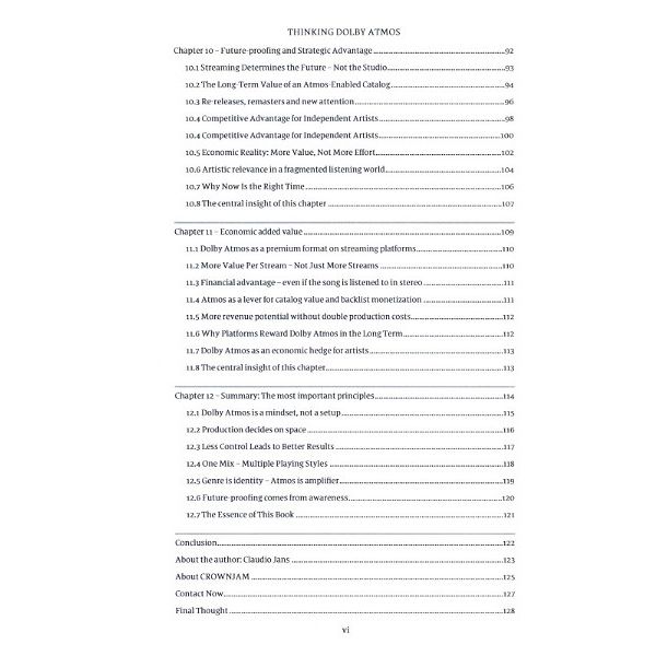 Claudio Jans Thinking Dolby Atmos Hardcover