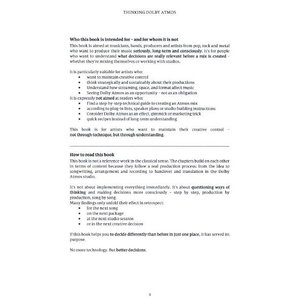 Claudio Jans Thinking Dolby Atmos Hardcover