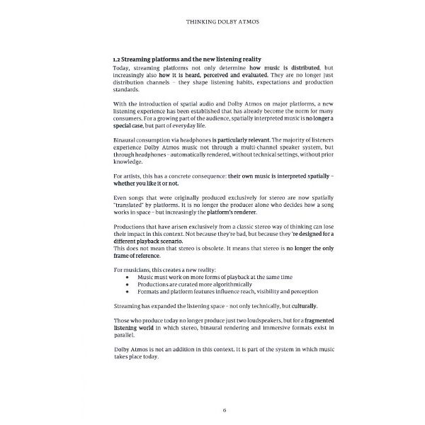 Claudio Jans Thinking Dolby Atmos Hardcover