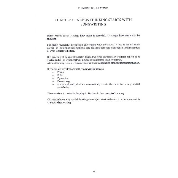 Claudio Jans Thinking Dolby Atmos Hardcover