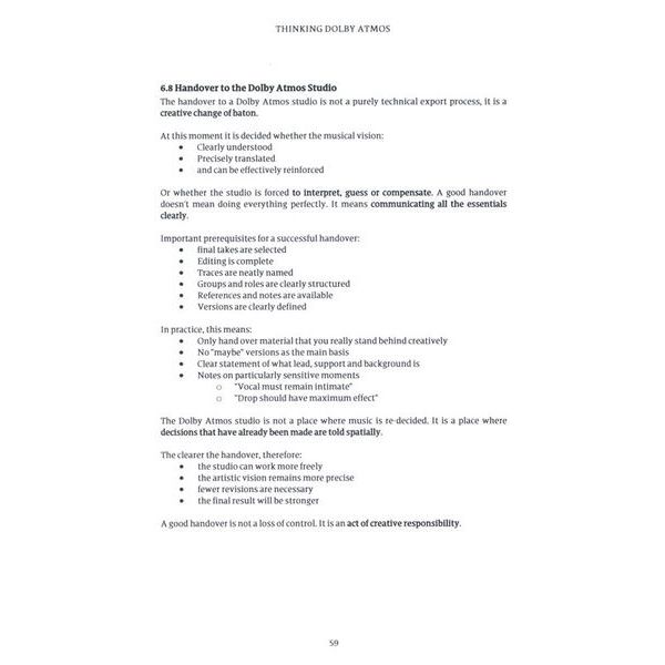 Claudio Jans Thinking Dolby Atmos Hardcover