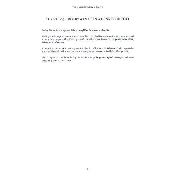 Claudio Jans Thinking Dolby Atmos Hardcover