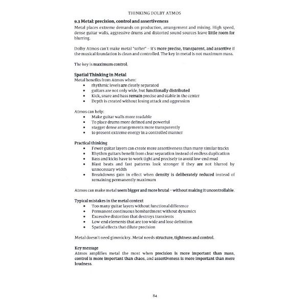 Claudio Jans Thinking Dolby Atmos Hardcover