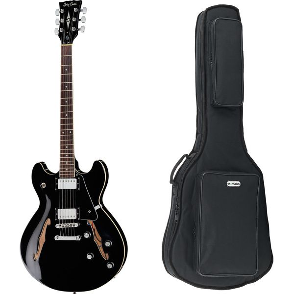 Harley Benton HB-35 BK Vintage Series w/Bag