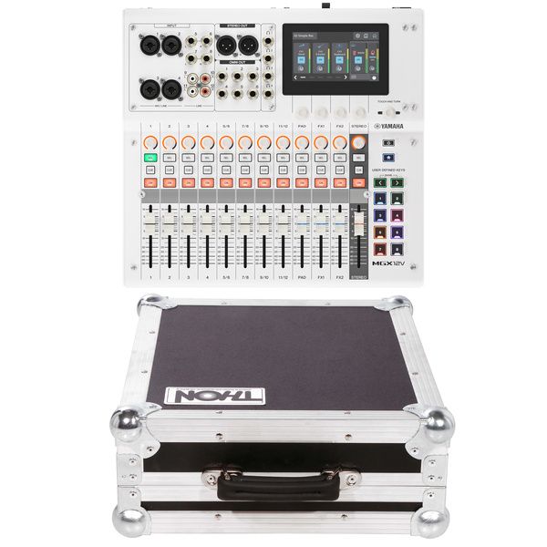Yamaha MGX12V WH Case Bundle