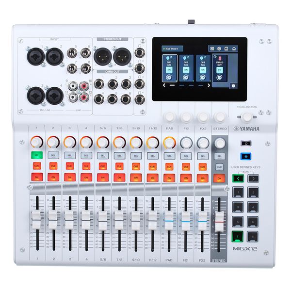 Yamaha MGX12 WH Case Bundle