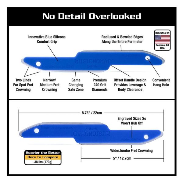 MusicNomad Guitar Fret Leveling Kit MN872
