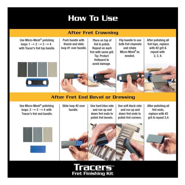MusicNomad Guitar Fret Leveling Kit MN872
