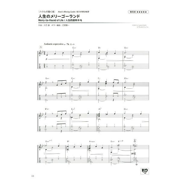 Yamaha Music Entertainment Best Of Studio Ghibli Guitar