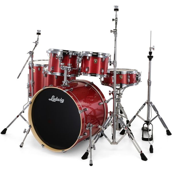 Ludwig Evolution 22" 6pc Crimson Spkl