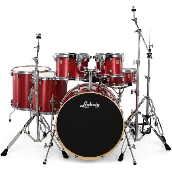 Ludwig Evolution 22" 6pc Crimson Spkl