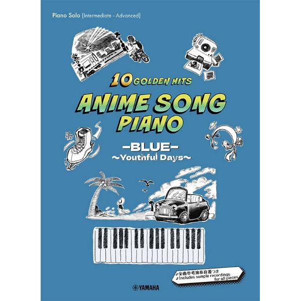 Yamaha Music Entertainment Anime Golden Hits Piano Blue