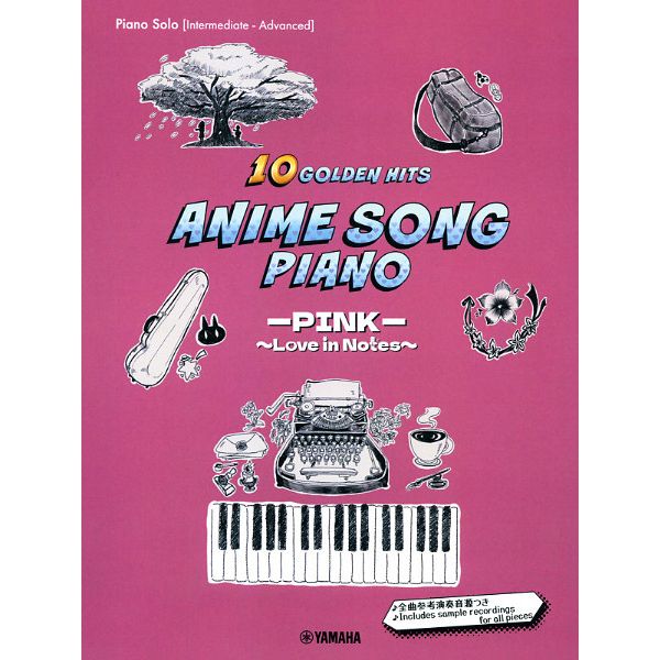 Yamaha Music Entertainment Anime Golden Hits Piano Pink