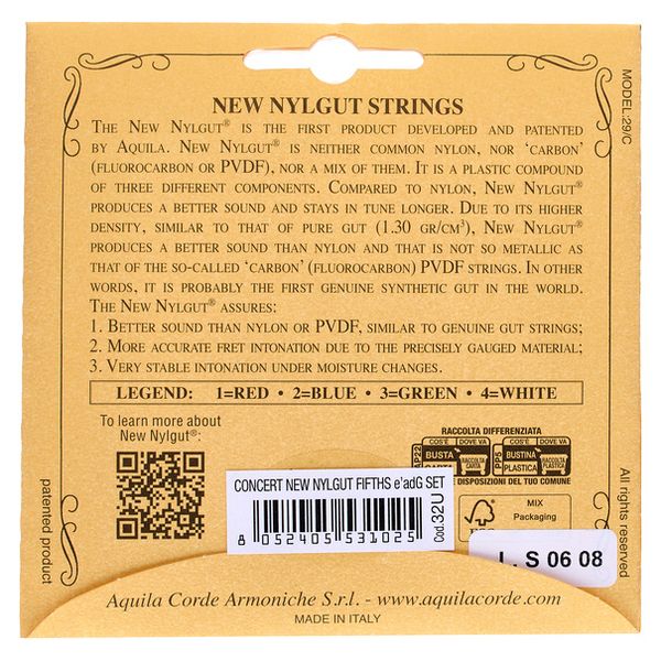 Aquila 32U Ukulele String Set Concert