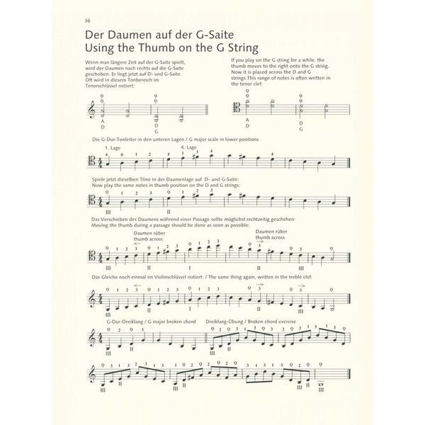 Schott Daumenlage Violoncello