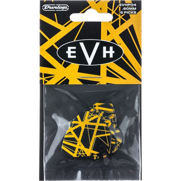 Dunlop EVH Black w Yellow Stripes .60