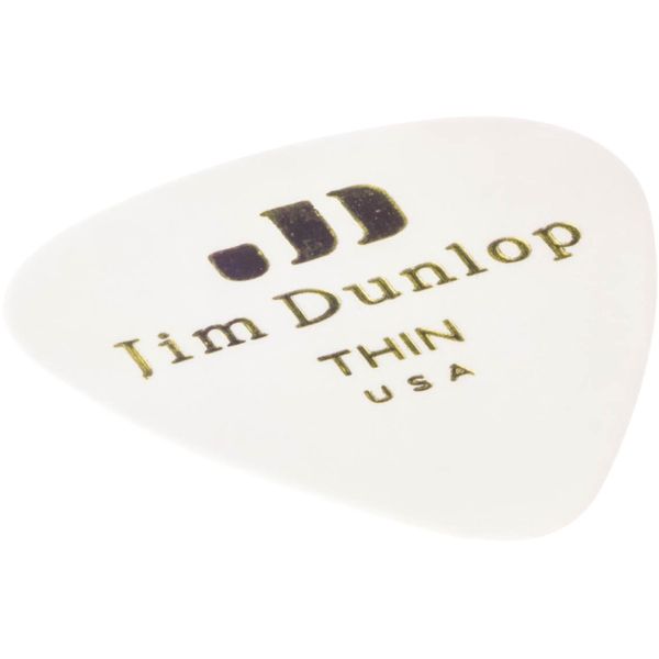 Dunlop Celluloid White Pick Thin
