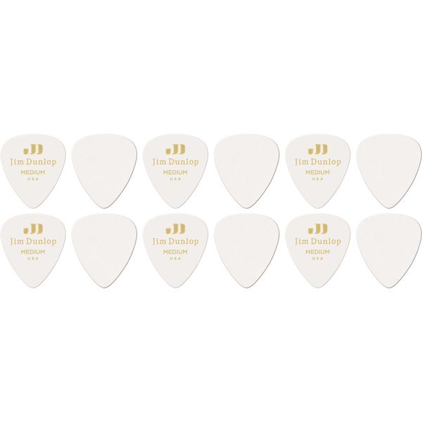 Dunlop Celluloid White Pick Medium