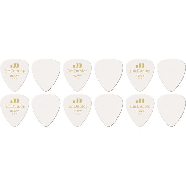 Dunlop Celluloid White Pick Heavy