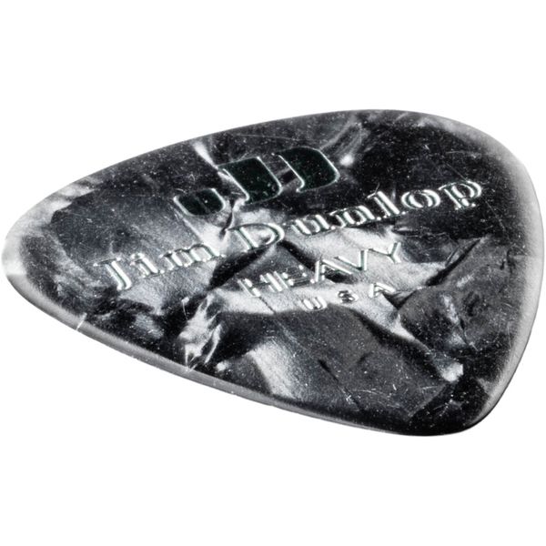 Dunlop Celluloid Black Pearloid Heavy