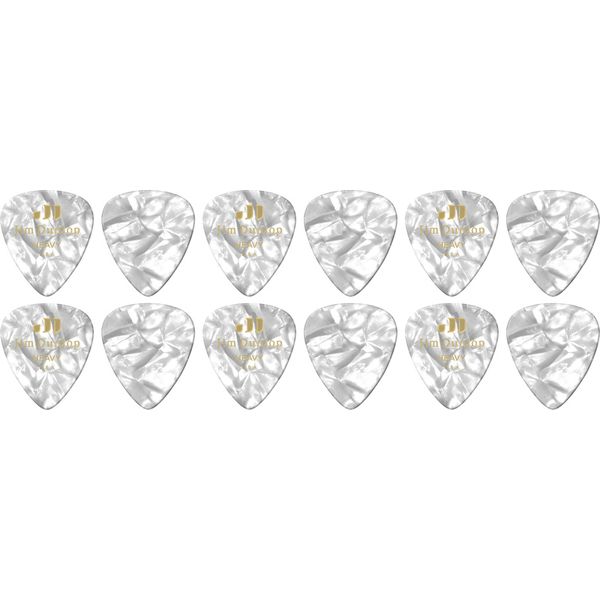 Dunlop Celluloid White Pearloid Heavy