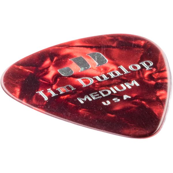 Dunlop Celluloid Red Pearloid Medium