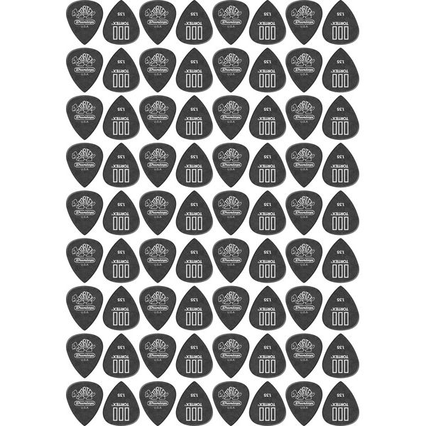 Dunlop Tortex TIII Pick 1.35 mm 72