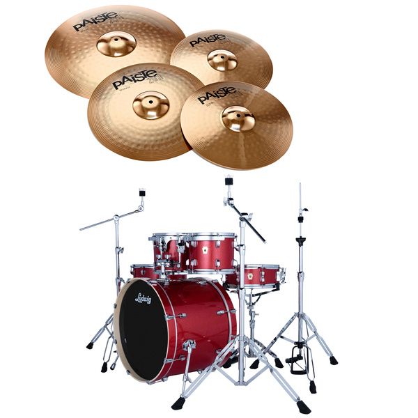 Ludwig Evolution Bundle 22" Crimson