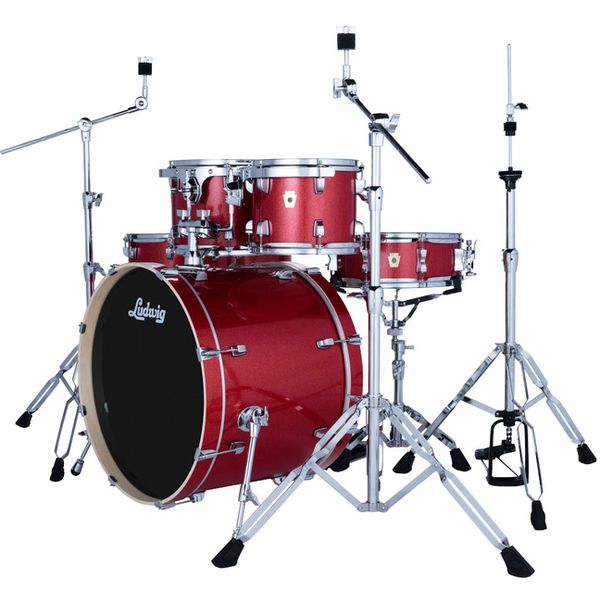 Ludwig Evolution Bundle 22" 6pc Crim.
