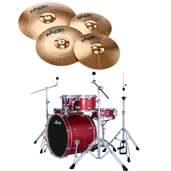 Ludwig Evolution Bundle 22" 6pc Crim.