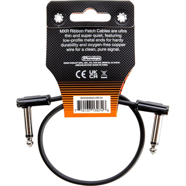 MXR 1 Foot Ribbon Patch Cable