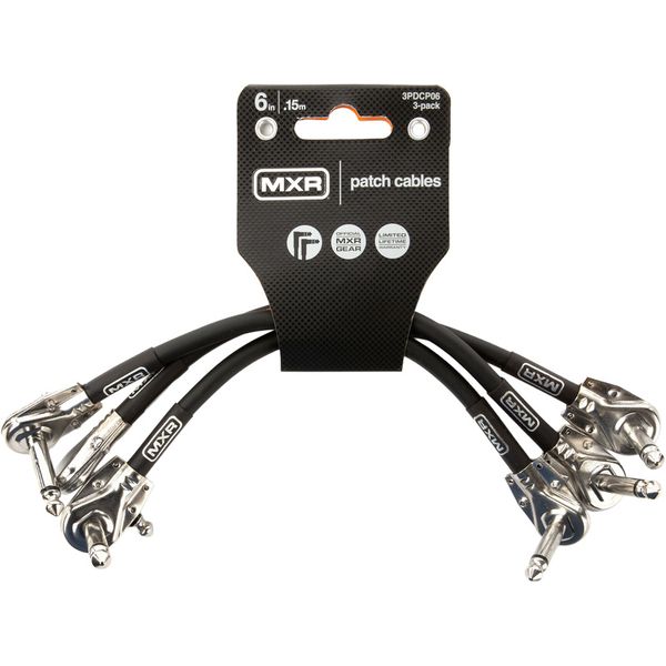 MXR 6 Inch Patch Cable 3 Pack