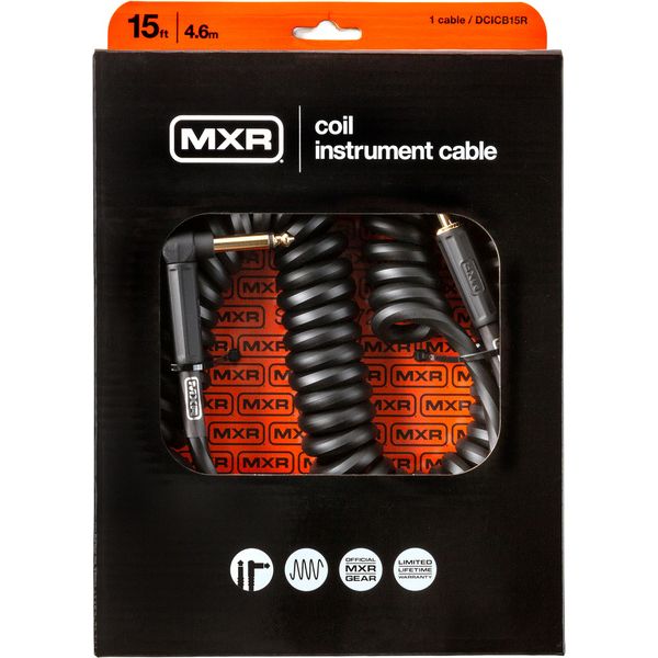 MXR 15 FT Coil Cable Black R S