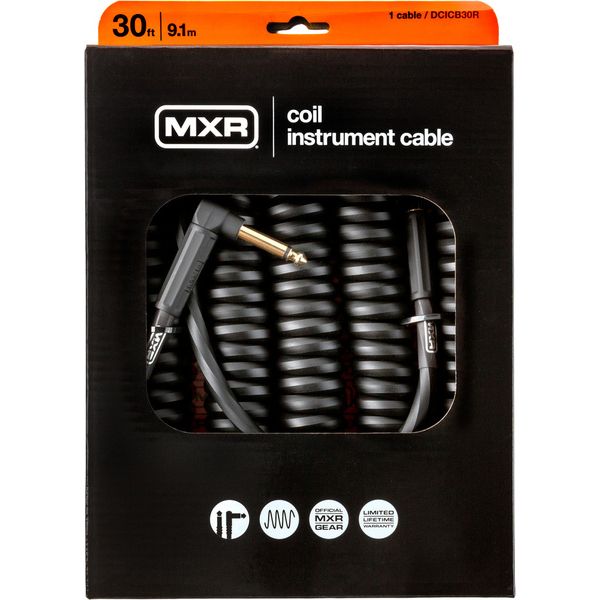 MXR 30 FT Coil Cable Black R S