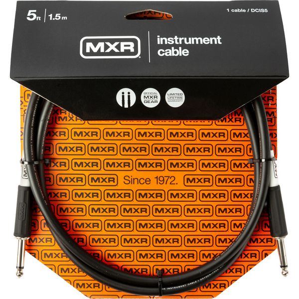 MXR 5 FT Standard Cable Black S S