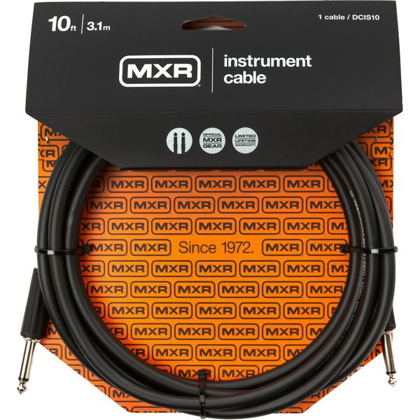 MXR 10 FT Standard Cable Black S S