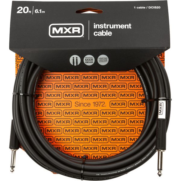 MXR 20 FT Standard Cable Black S S