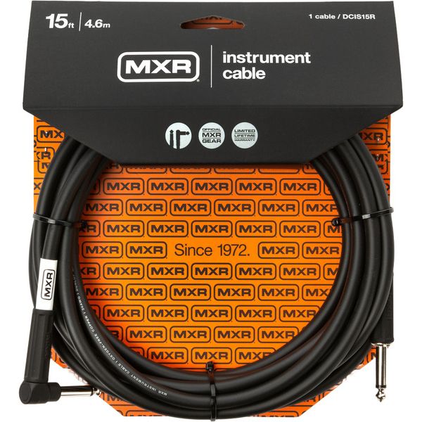 MXR 15 FT Standard Cable Black R S