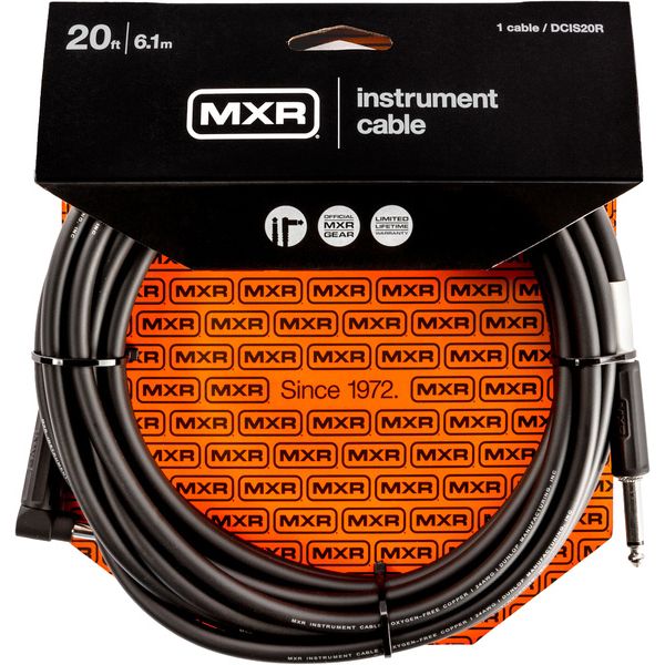 MXR 20 FT Standard Cable Black R S