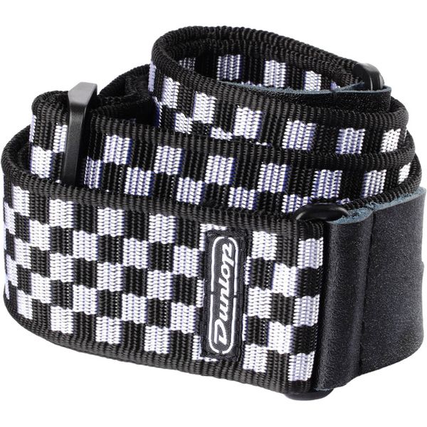 Dunlop Classic Black WH Check Strap