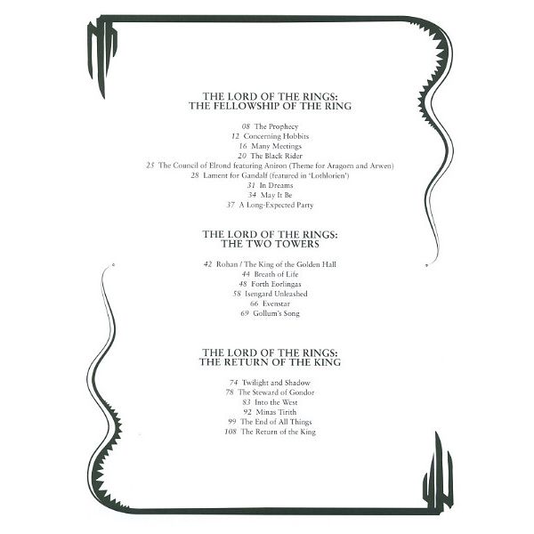 Faber Music Lord of the Rings & Hobbit