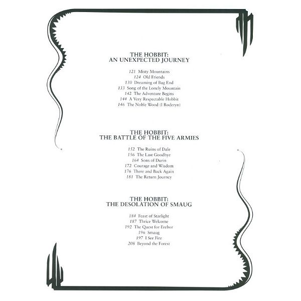 Faber Music Lord of the Rings & Hobbit