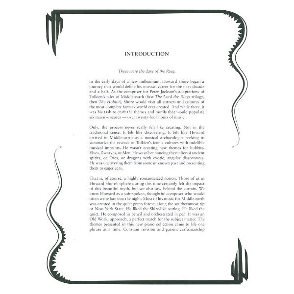 Faber Music Lord of the Rings & Hobbit